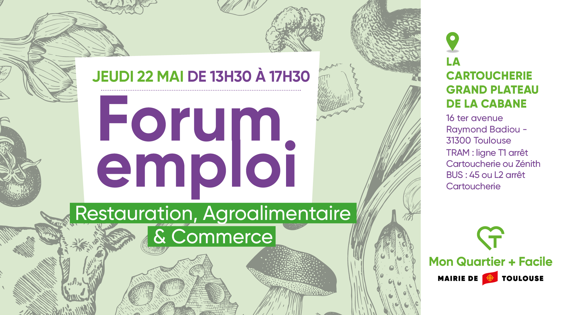 Bannière Forum de l'Emploi jeudi 22 mai 2025