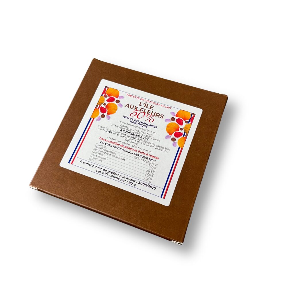 tablette chocolat au lait 50%