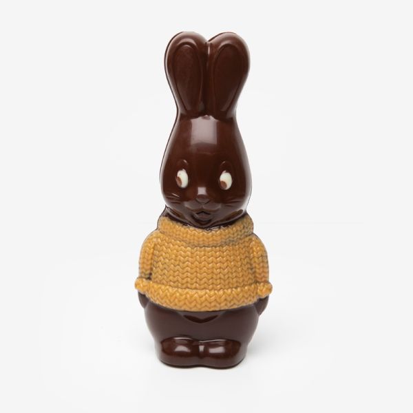 Lapin tricot en chocolat
