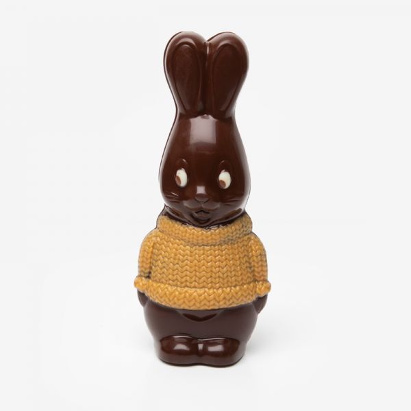 Lapin tricot en chocolat