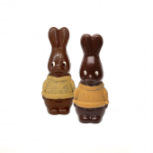 Lapin tricot en chocolat