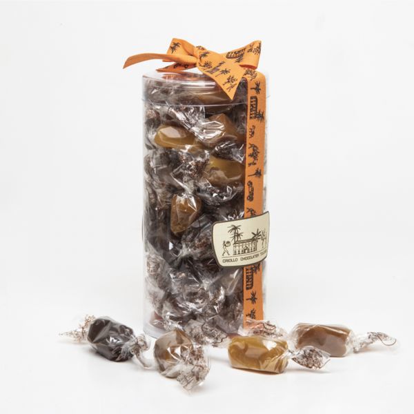 Tube d'assortiment de caramels 250g