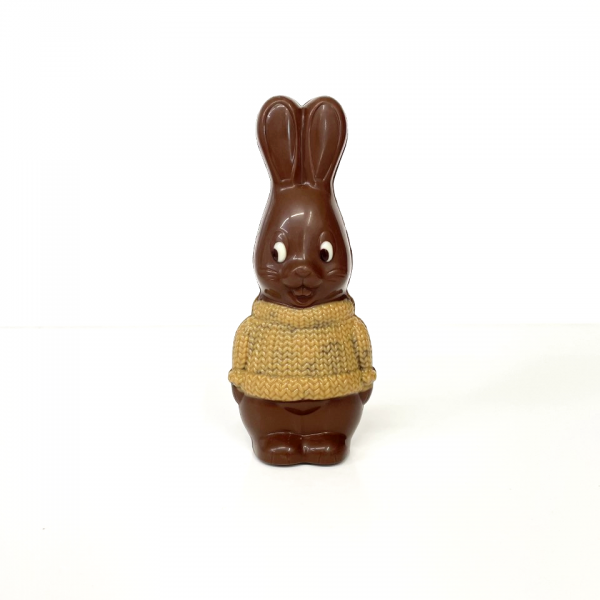 Lapin tricot en chocolat