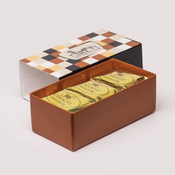 Réglette de 3 marrons