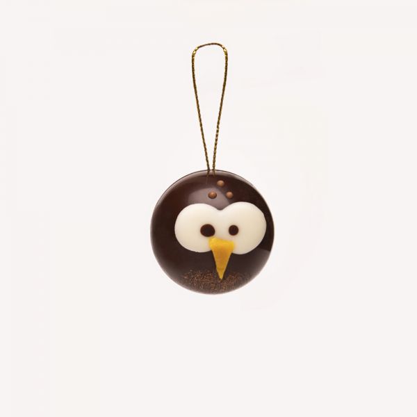 Boule de Noël Piou-Piou Chocolat Noir (taille 2)