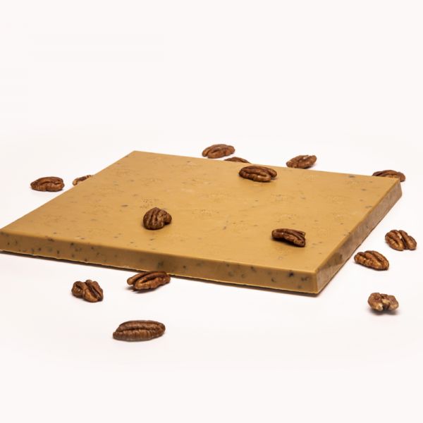 Plaque à Casser Blonde 35% Aux Noix de Pécan Caramélisées