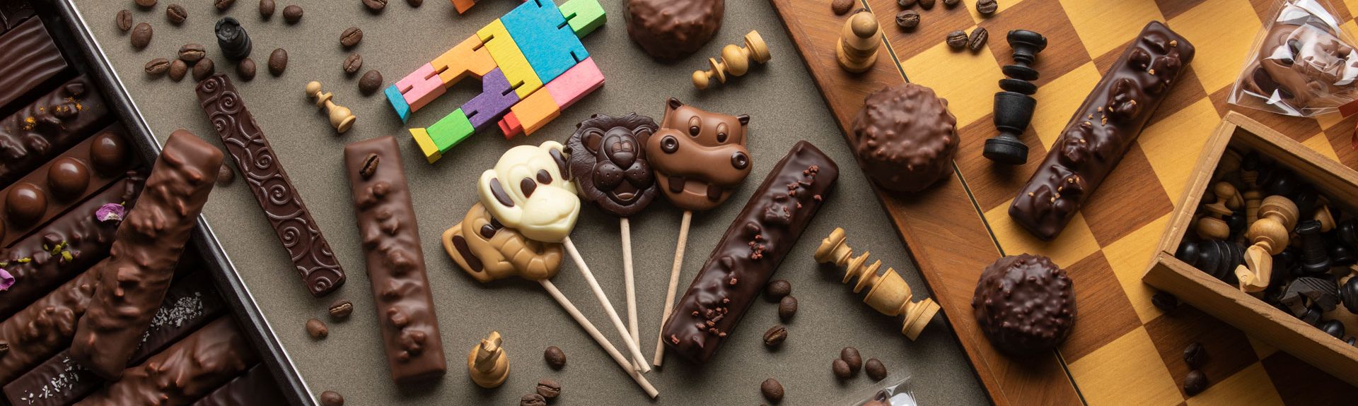 Sucettes et Barres chocolatées