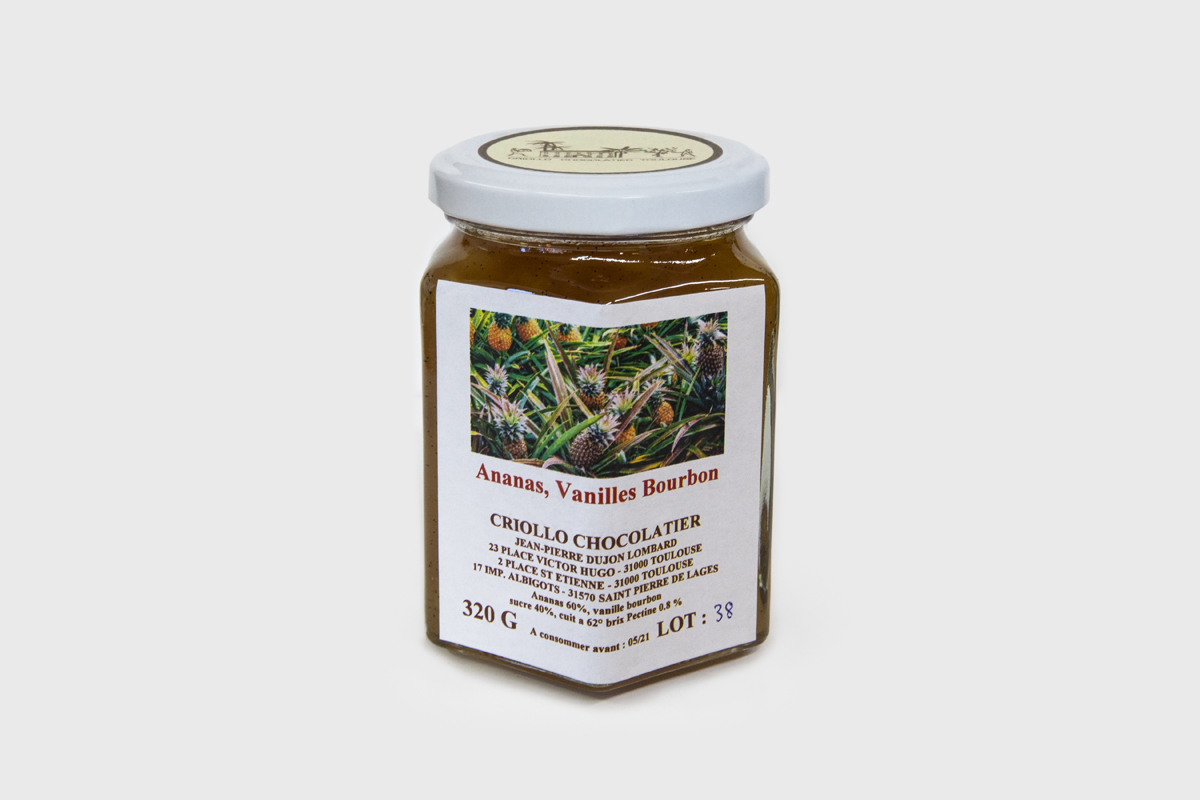 Confiture Ananas et Vanille
